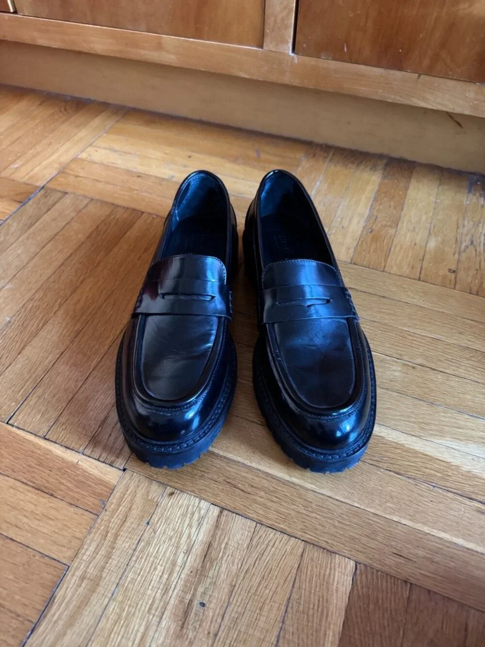 Koio Arezzo Black Lug Loafers (sz 7)